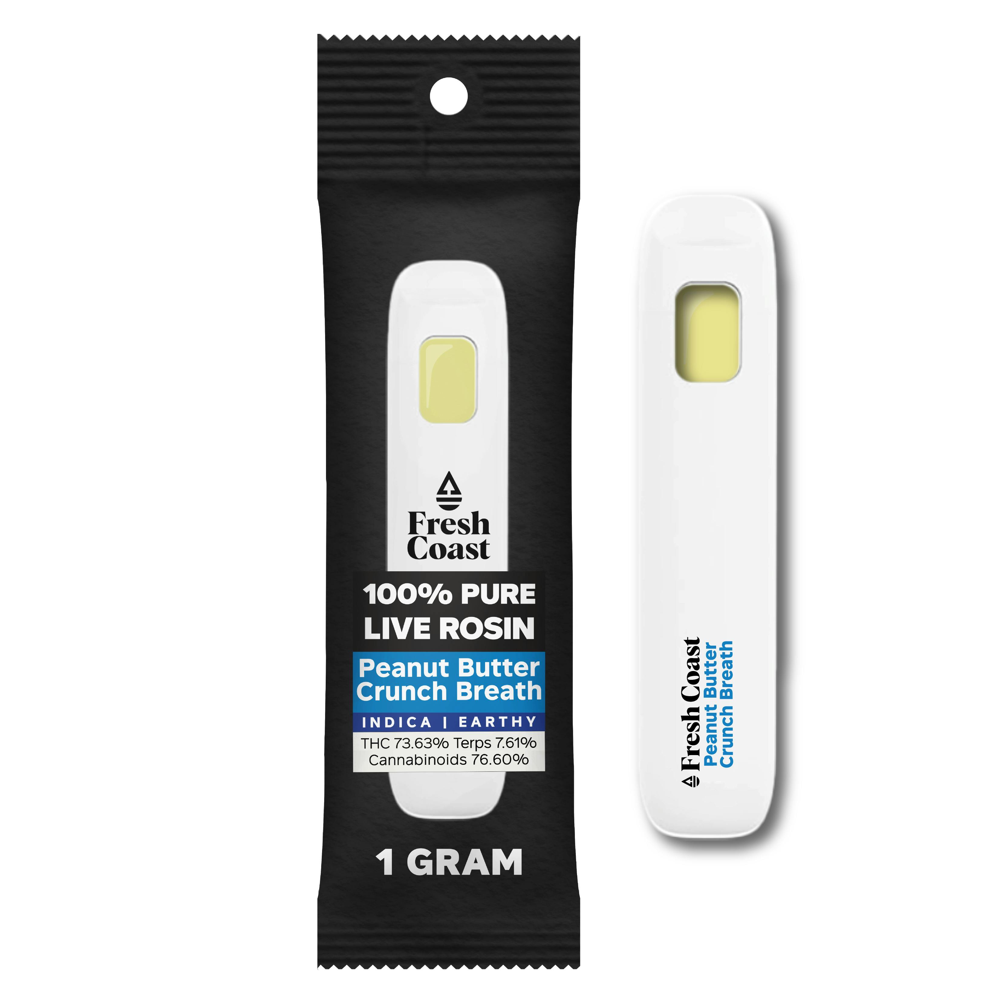 Fresh Coast - Peanut Butter Crunch Breath | Live Rosin Disposable | 1g - 1