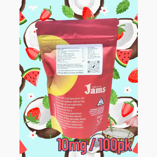 Noble Labs - Jams FSO Sativa Gummies 10mg/ 100pk | Tigers Blood - 1