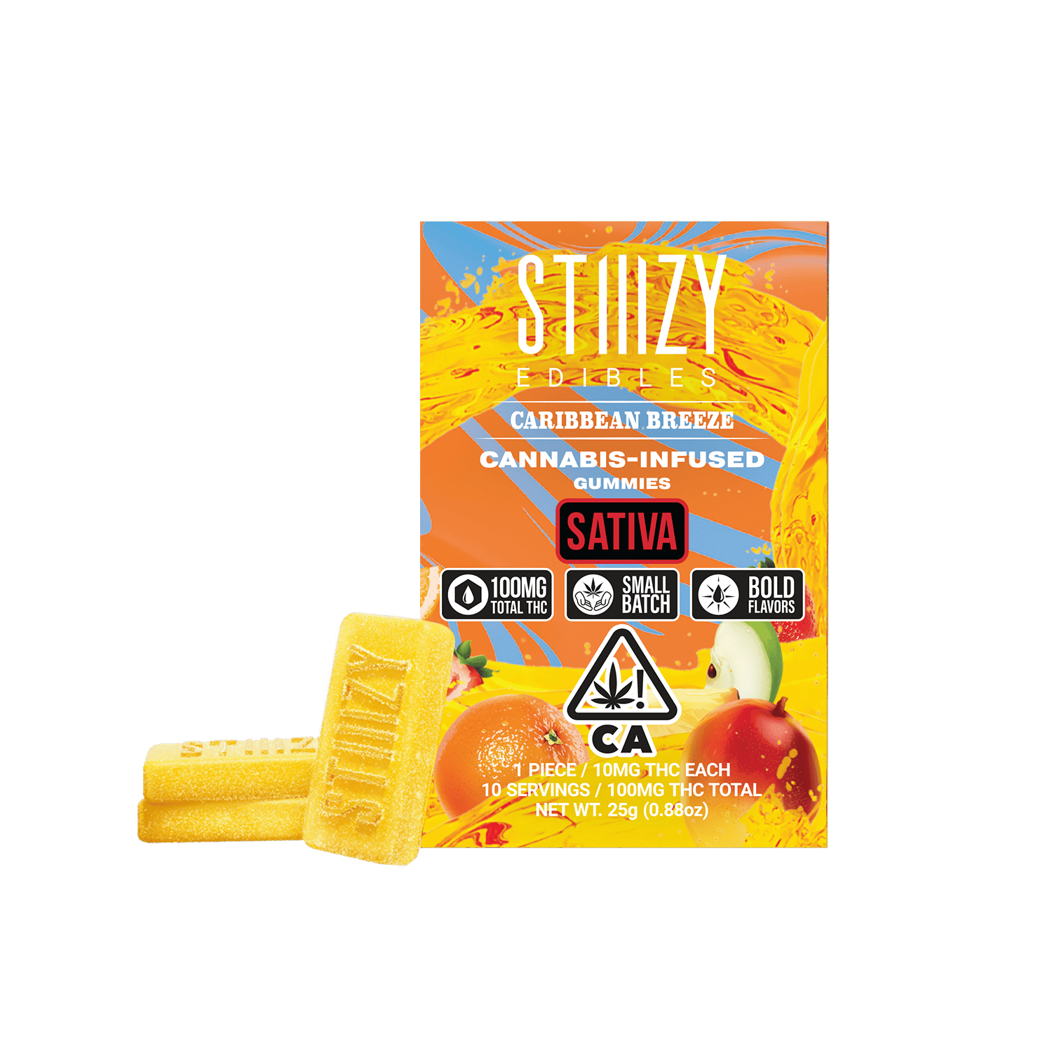 STIIIZY - - CARIBBEAN BREEZE - Gummies 100mg THC Edibles - 1