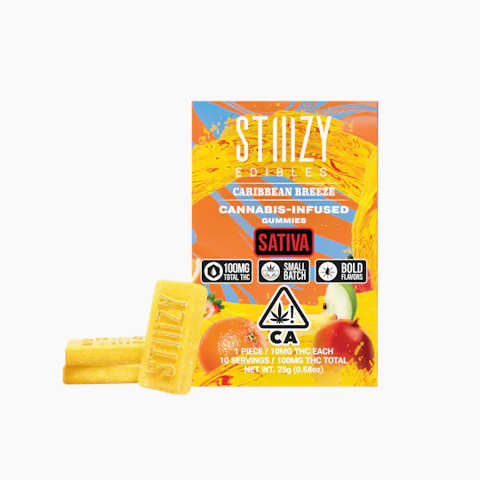 STIIIZY - - CARIBBEAN BREEZE - Gummies 100mg THC Edibles - 1