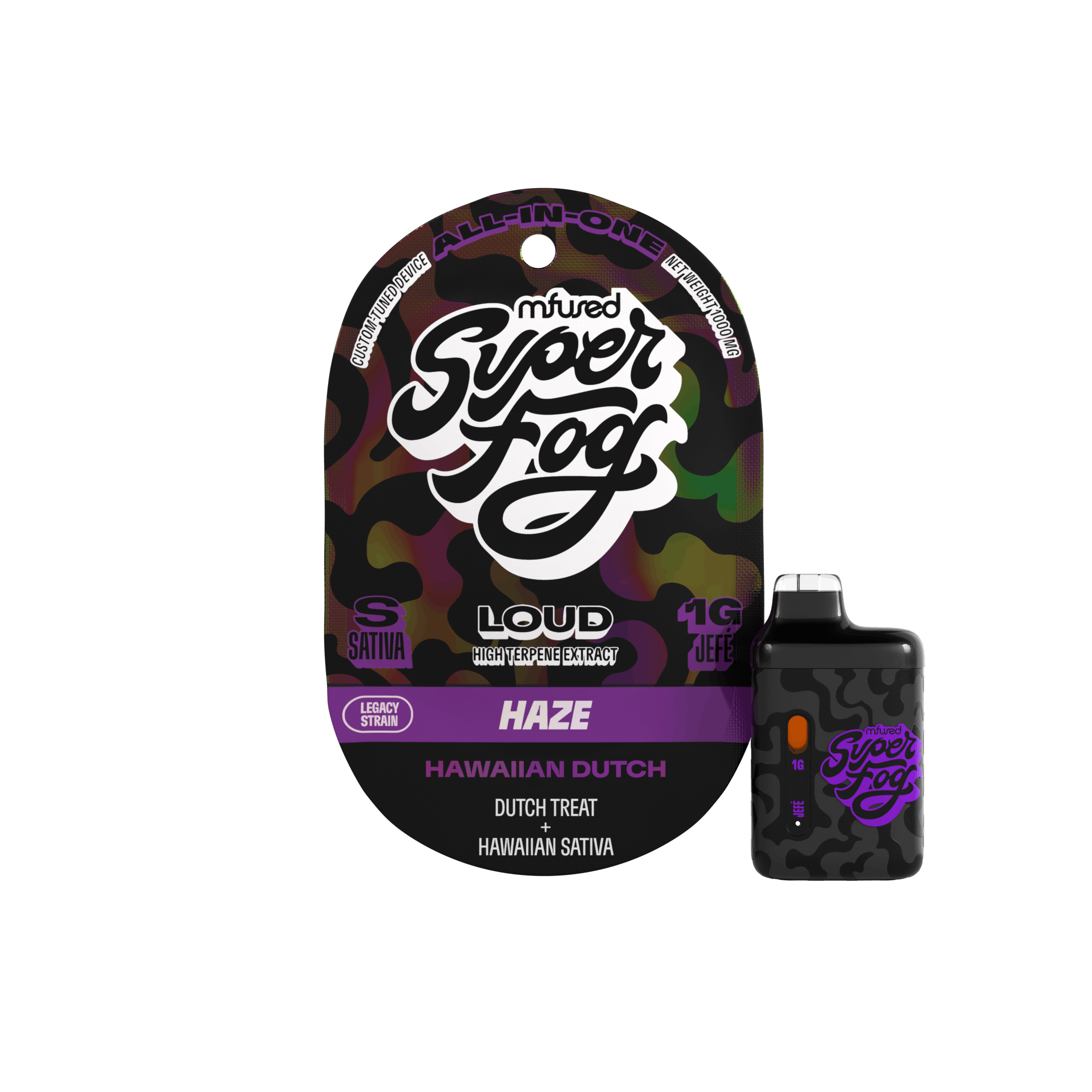 Super Fog by MFused - Hawaiian Dutch | LOUD High Terpene Extract Jefé Disposable | 1g - 1
