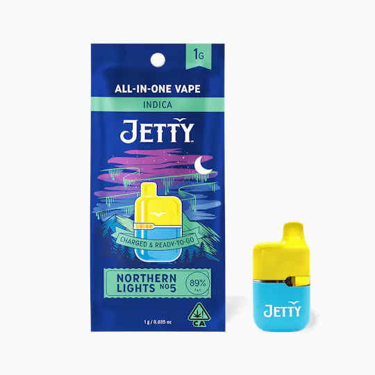 Jetty Extracts - Mini Tank | Northern Lights #5 | Live Rosin Disposable | 1g - 1