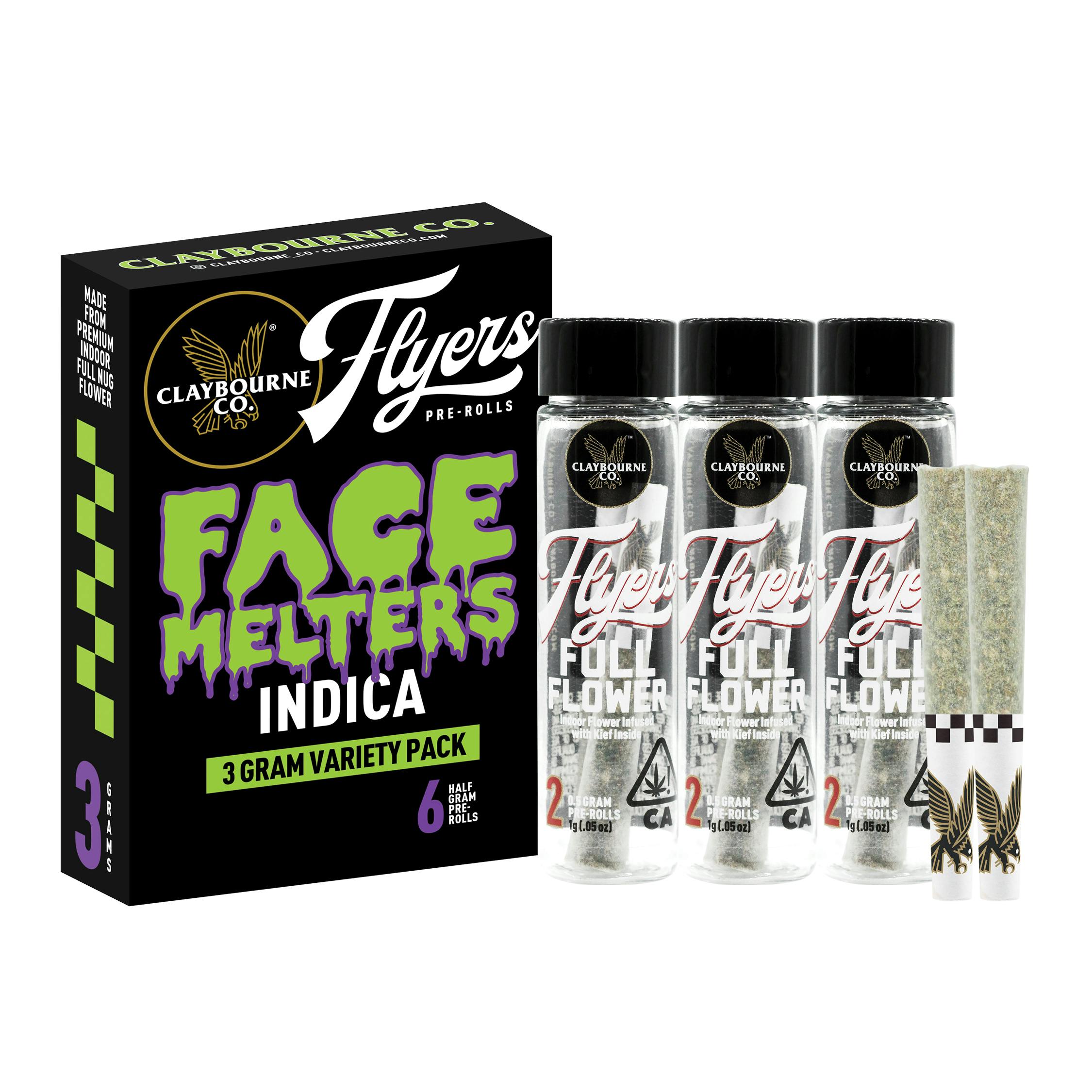 Claybourne Co. - Face Melters Indica Variety Pack (3g) - 1