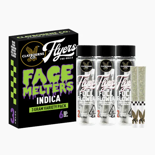 Claybourne Co. - Face Melters Indica Variety Pack (3g) - 1