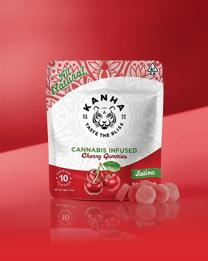 KANHA - Classic | Cherry Gummies | 100mg | 10ct | 10mg/ea - 1