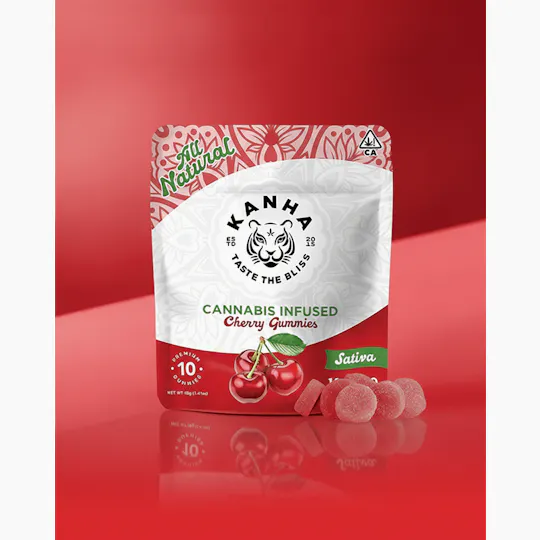 KANHA - Classic | Cherry Gummies | 100mg | 10ct | 10mg/ea - 1