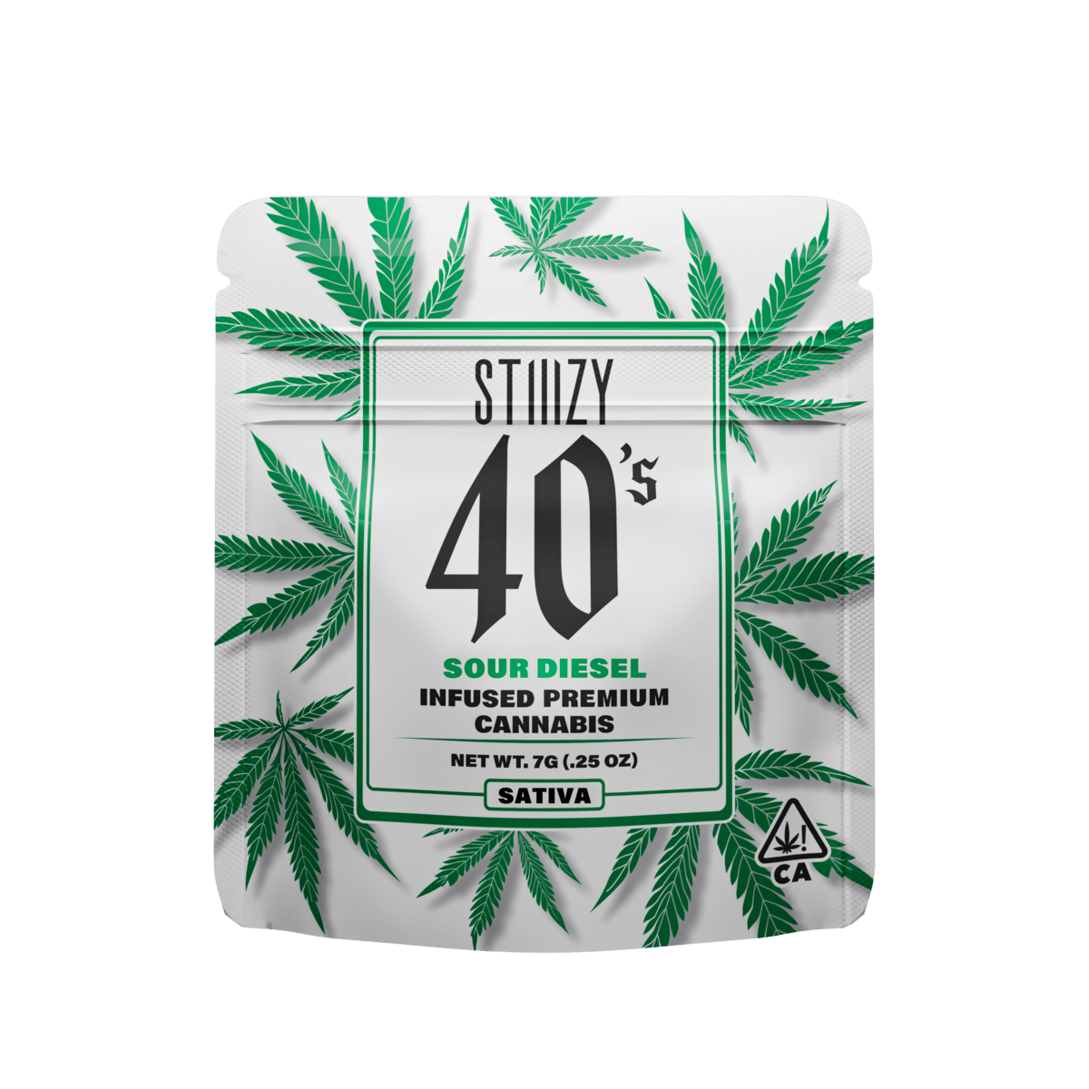STIIIZY - - SOUR DIESEL - 7G 40's Infused Flower - 1
