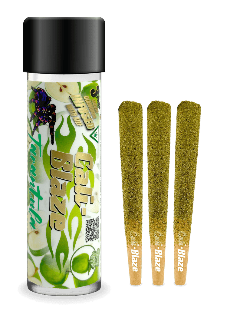 Cali-Blaze - Cali-Blaze | Green Apple | Tarantula Infused Joints | 1g each | 3pk - 1