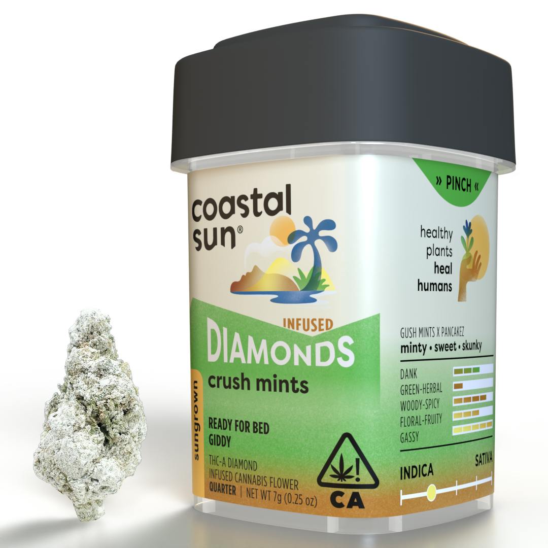 Coastal Sun - Crush Mints Infused Sungrown Flower 7g - 1