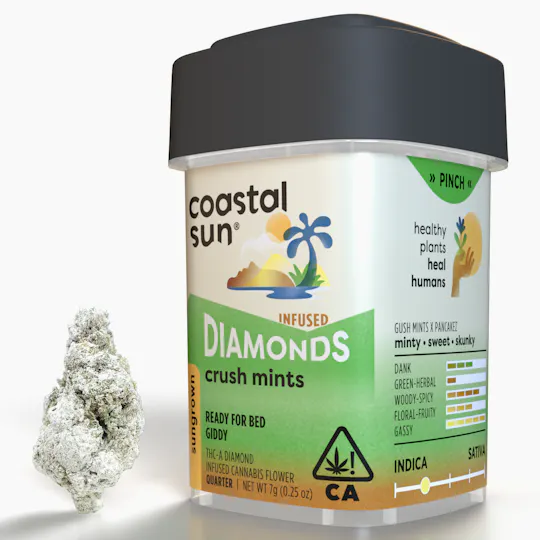 Coastal Sun - Crush Mints Infused Sungrown Flower 7g - 1
