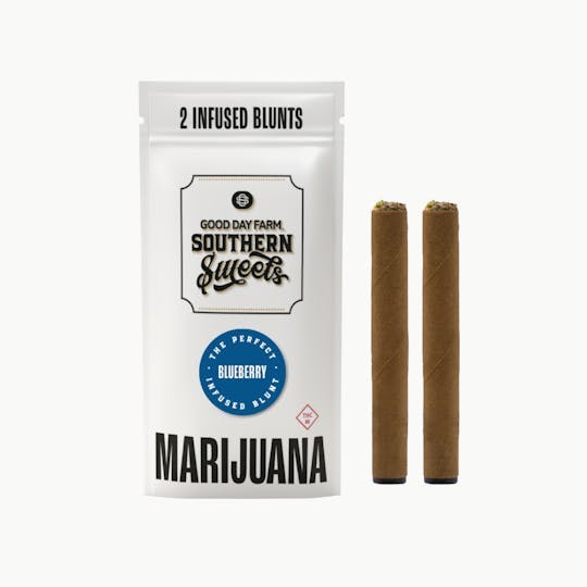 GOOD DAY FARM - Blueberry x Space Station | Southern Sweets Infused Blunts | 1g each | 2pk - 1