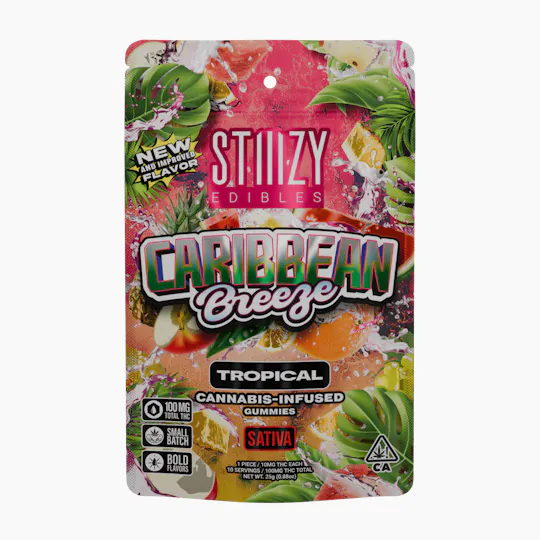 STIIIZY - - CARIBBEAN BREEZE - 100MG TROPICAL EDIBLES - 1