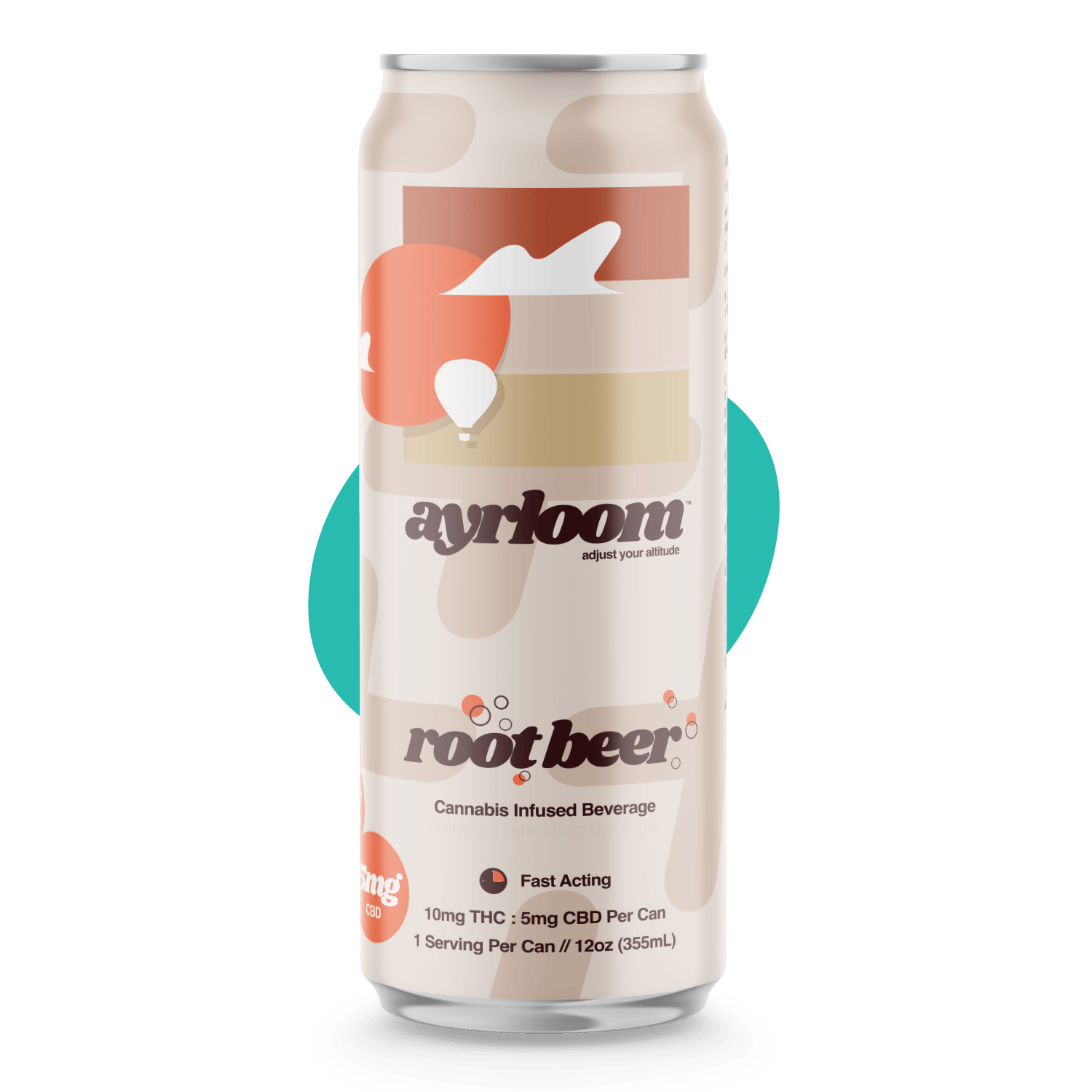 ayrloom - Root Beer 2:1 THC:CBD | Carbonated | 10mg | 12fl oz - 1