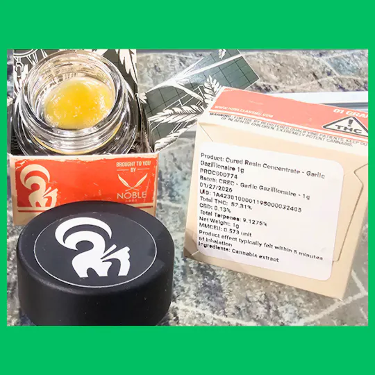 Noble Labs - Noble Labs - Skunk Worx Cured Resin 1g | Garlic Gazillionaire - 1