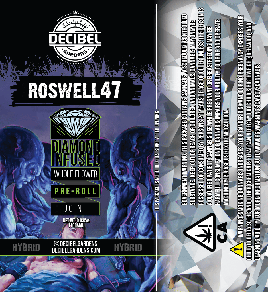 Decibel Gardens - Roswell 47 | Infused Pre Roll | 1g - 1