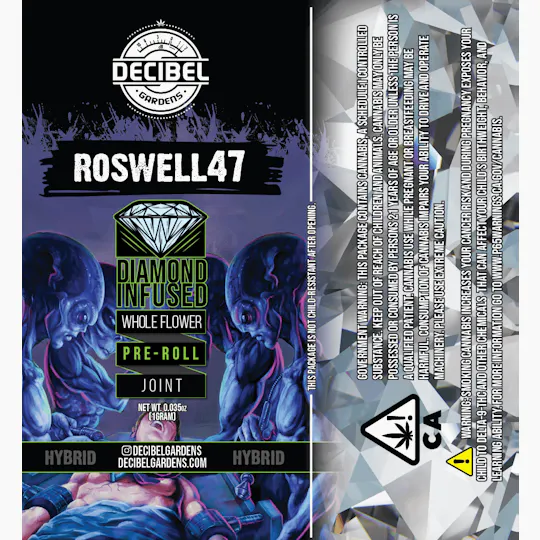Decibel Gardens - Roswell 47 | Infused Pre Roll | 1g - 1