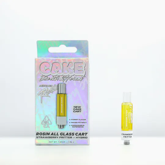 CAKE she hits different - Strawberry Fritters | Live Rosin Cartridge | 1g - 1