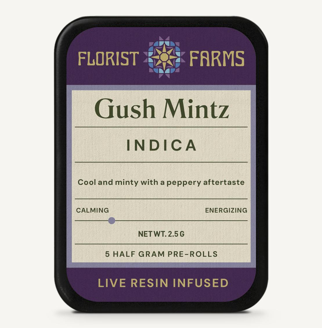 Florist Farms - Florist Farms | Gush Mintz | Live Resin Infused Minis | 0.5g each | 5pk - 1