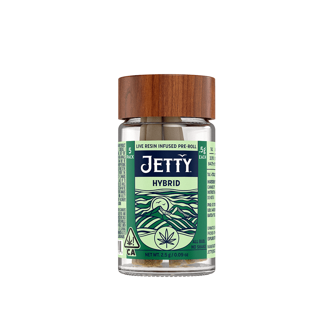 Jetty Extracts - Governmint Cheese x Maui Gas | Live Resin Infused Minis | 0.5g each | 5pk - 1
