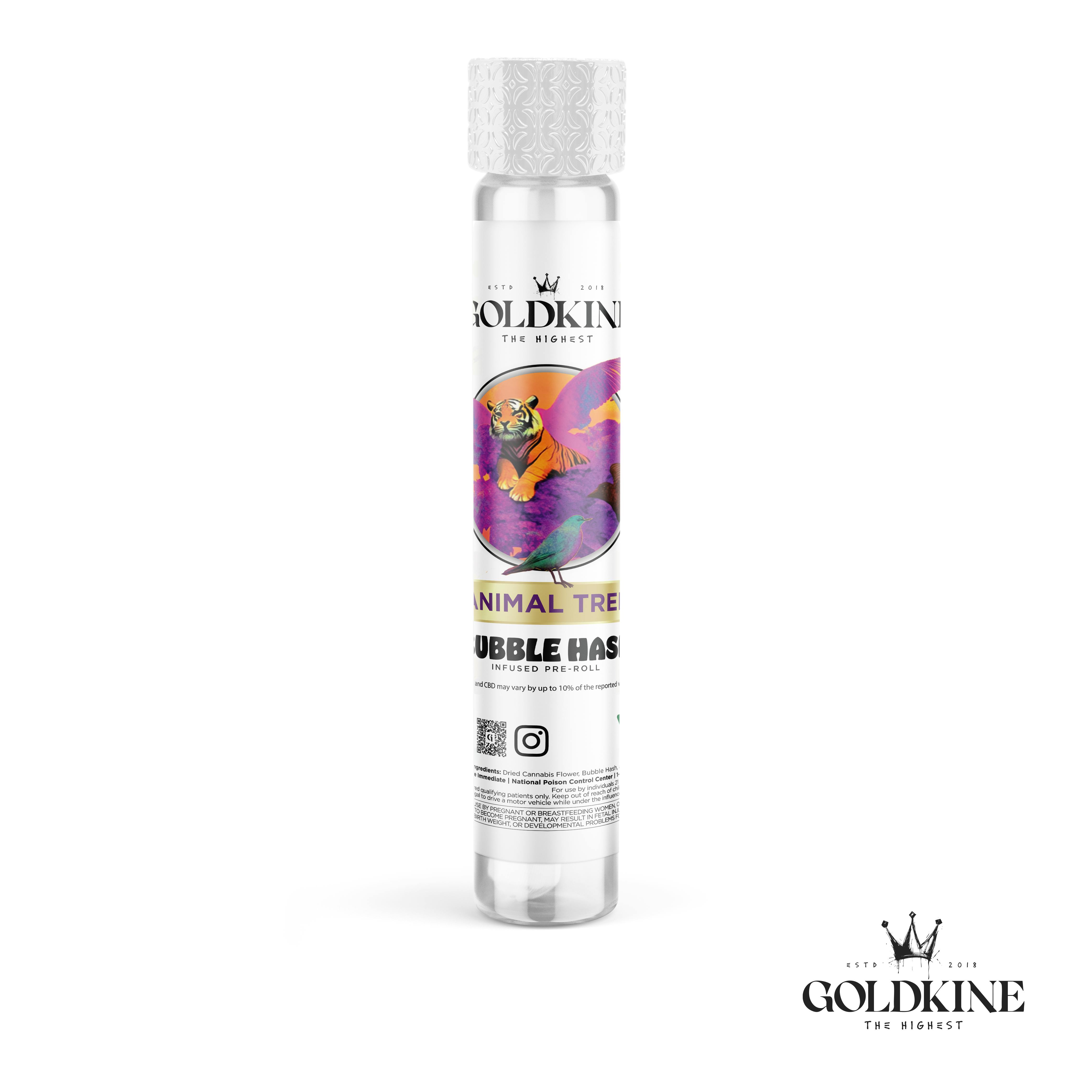 Goldkine - Goldkine Bubble Hash Infused Pre Roll 1G | Animal Tree - 1