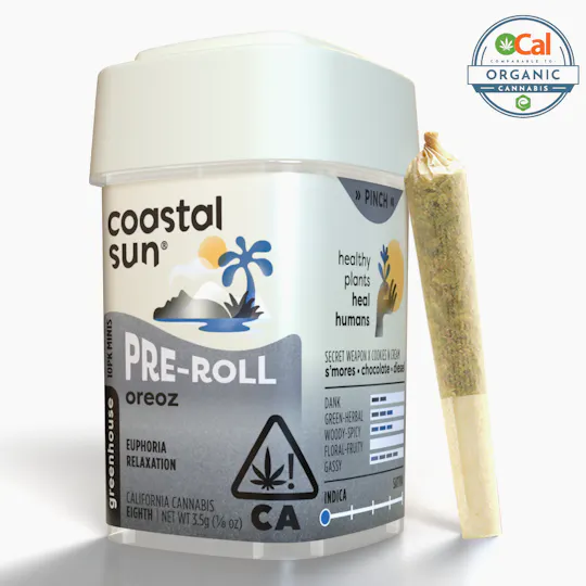 Coastal Sun - Oreoz Greenhouse 0.35g Pre-roll 10pk 3.5g - 1
