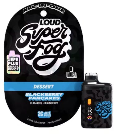 Super Fog by MFused - Blackberry Pancakes | LOUD Liquid Diamonds Jefé Disposable | 2g - 1