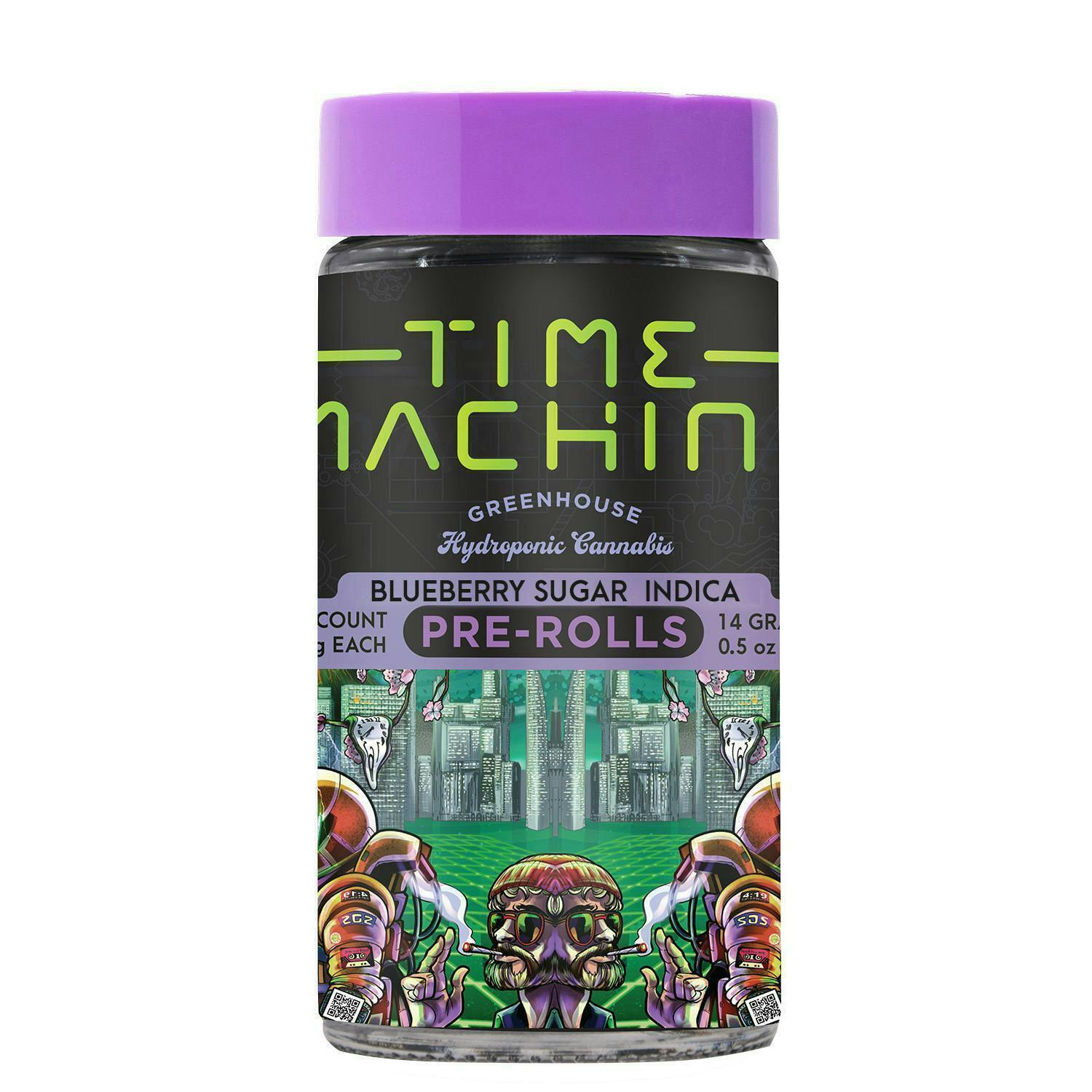Time Machine - Blueberry Sugar | Pre-Rolls | 0.5g each | 28pk - 1