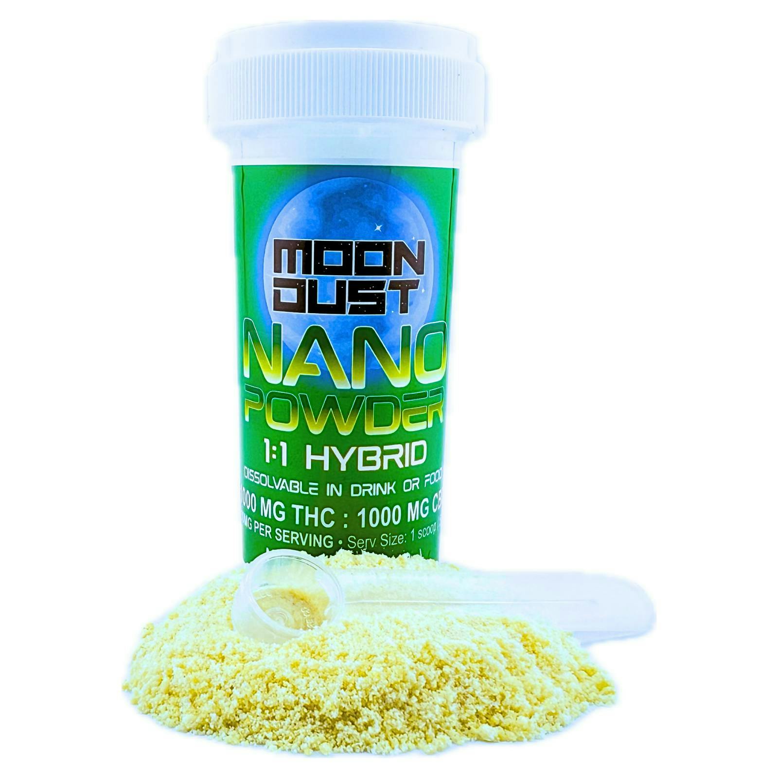MOON DUST - Moon Dust | 1:1 Hybrid Nano Powder | Mix-ins | 1000mg | 1g - 1