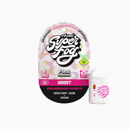 Super Fog by MFused - Granddaddy Purple | FIRE Liquid Diamonds Jefé Disposable | 2g - 1