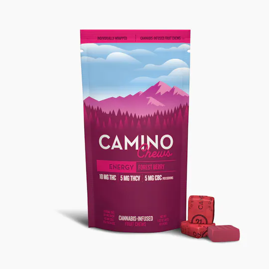 Camino - Energy | Forest Berry THC:THCV:CBC 2:1:1 Gummies | 100mg | 10ct | 10mg/ea - 1