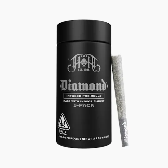 Heavy Hitters - CAM: Platinum OG - Diamond Infused Pre-Rolls | 2.5G 5-Pack - 1