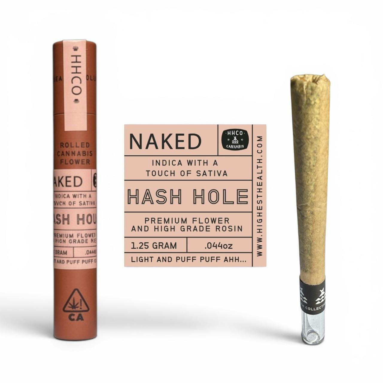 Highest Health Collective - HHCo | Naked | 1.25g | Hash Hole | Mule Fuel x Galric Of Oz | Indica - 1