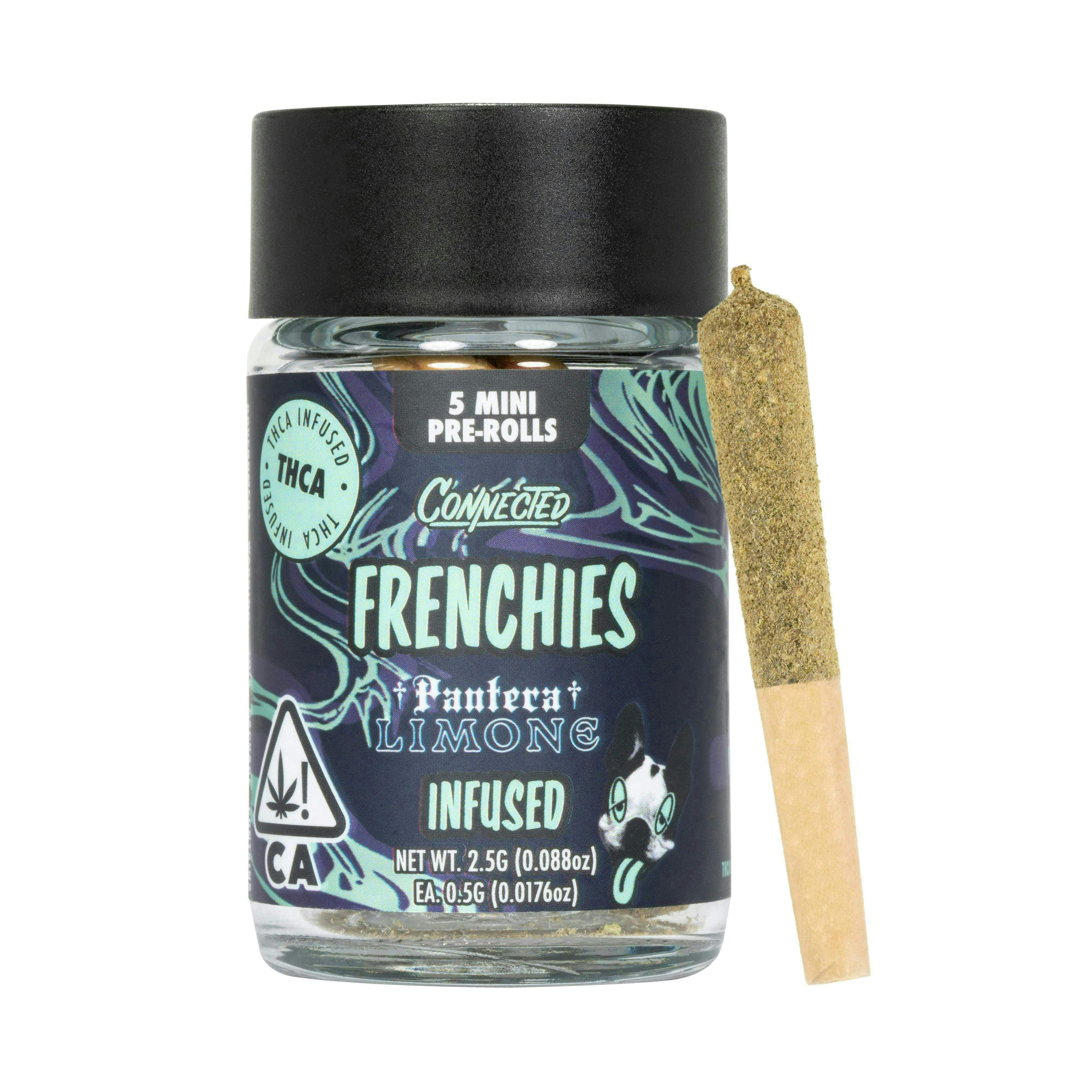 Connected Cannabis Co. - Frenchies | Pantera Limone | Infused Minis | 0.5g each | 5pk - 1