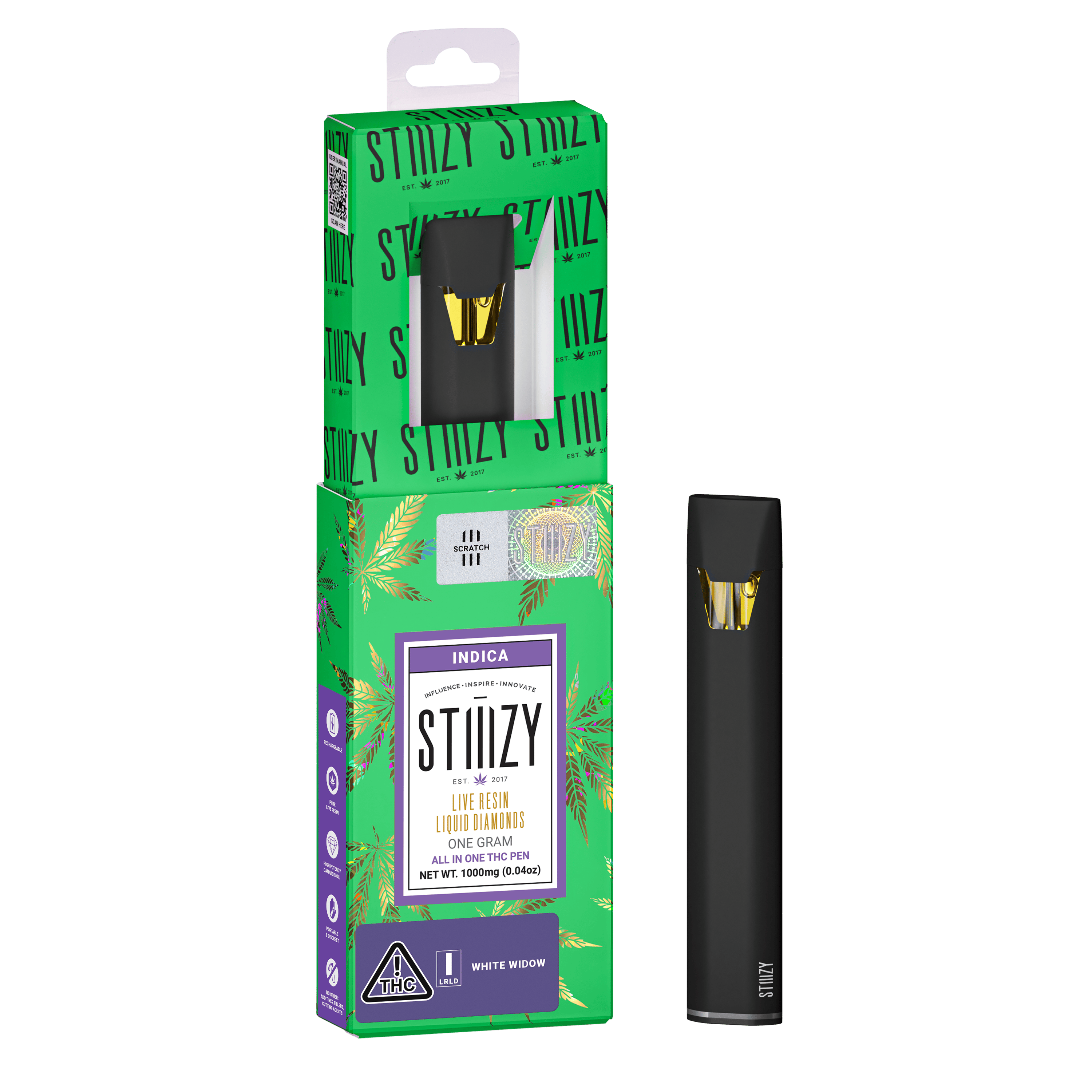 STIIIZY - Vape - WHITE WIDOW 1G LQD All-In-One - 1