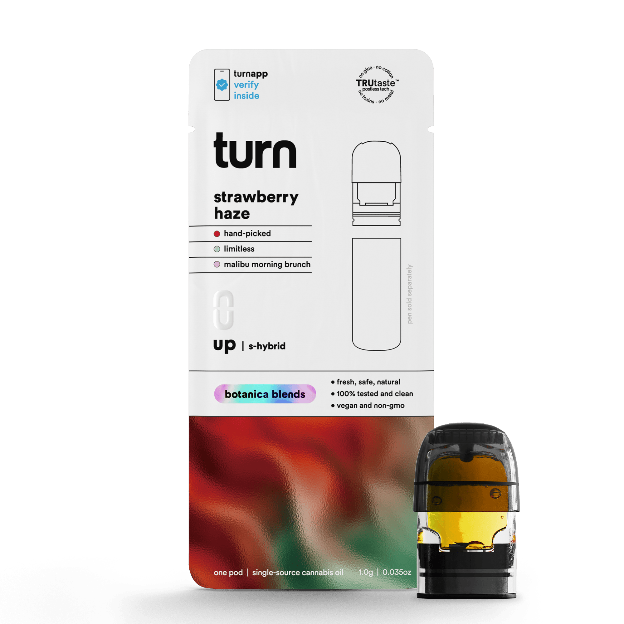 turn - Strawberry Haze | Botanica Blends | Pods | Sativa-Hybrid | 1g - 1