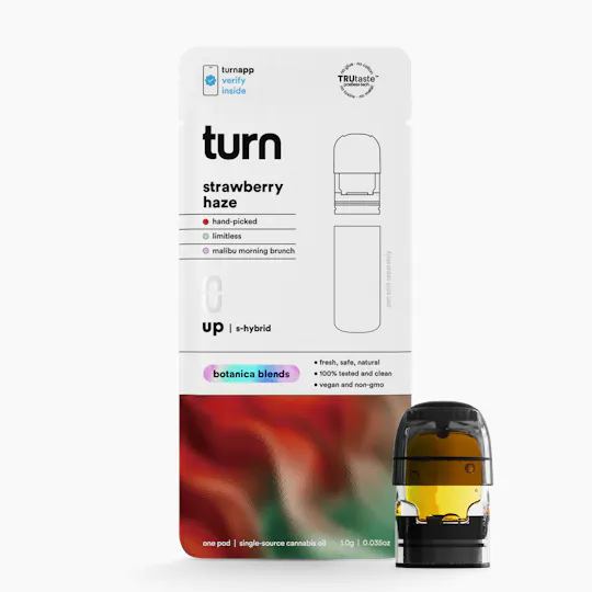 turn - Strawberry Haze | Botanica Blends | Pods | Sativa-Hybrid | 1g - 1