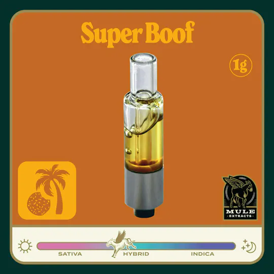 Mule Extracts - Super Boof | Live Resin Glass Cartridge | 1g - 1