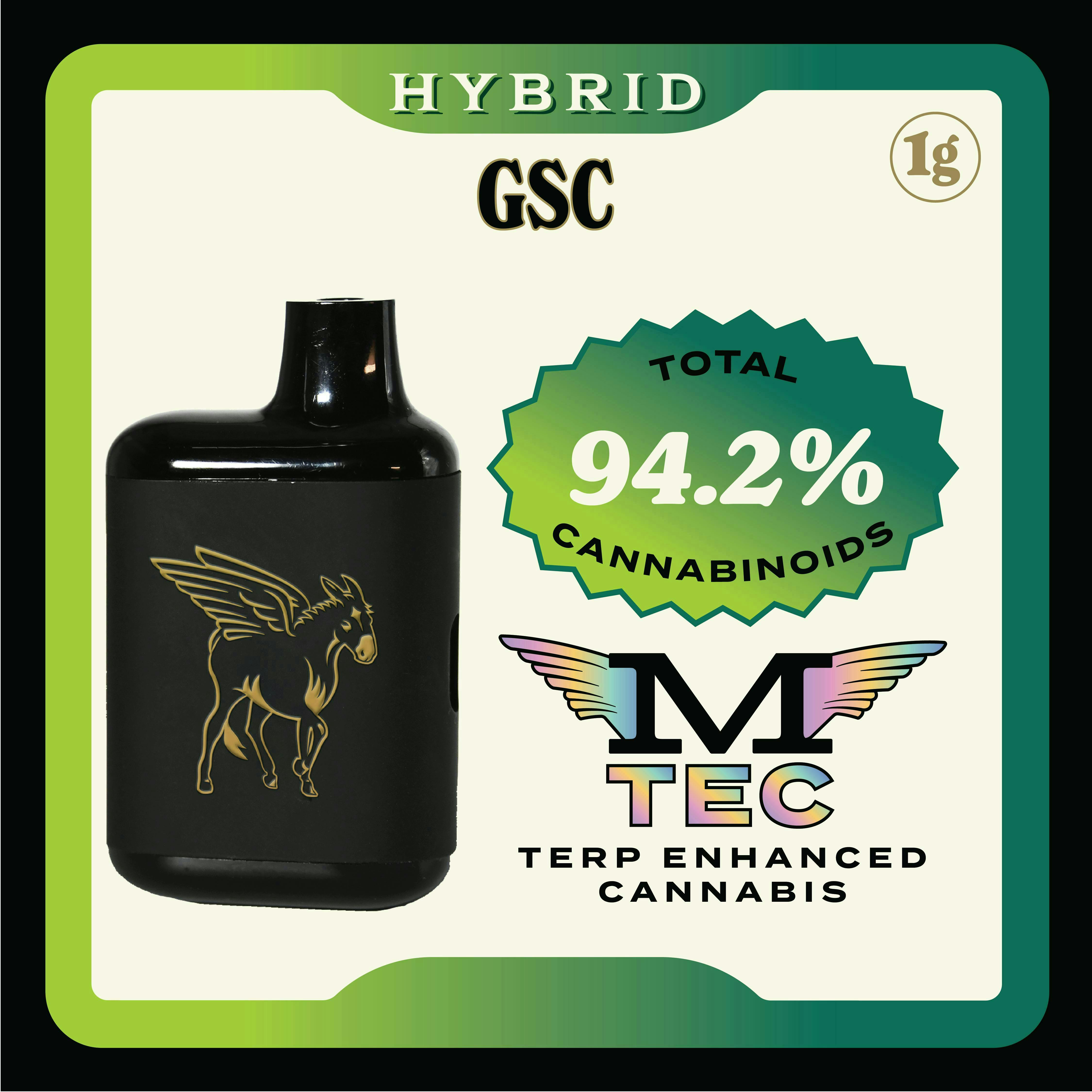 Mule Extracts - GSC | Live Resin Dank Tank Disposable | 1g - 1