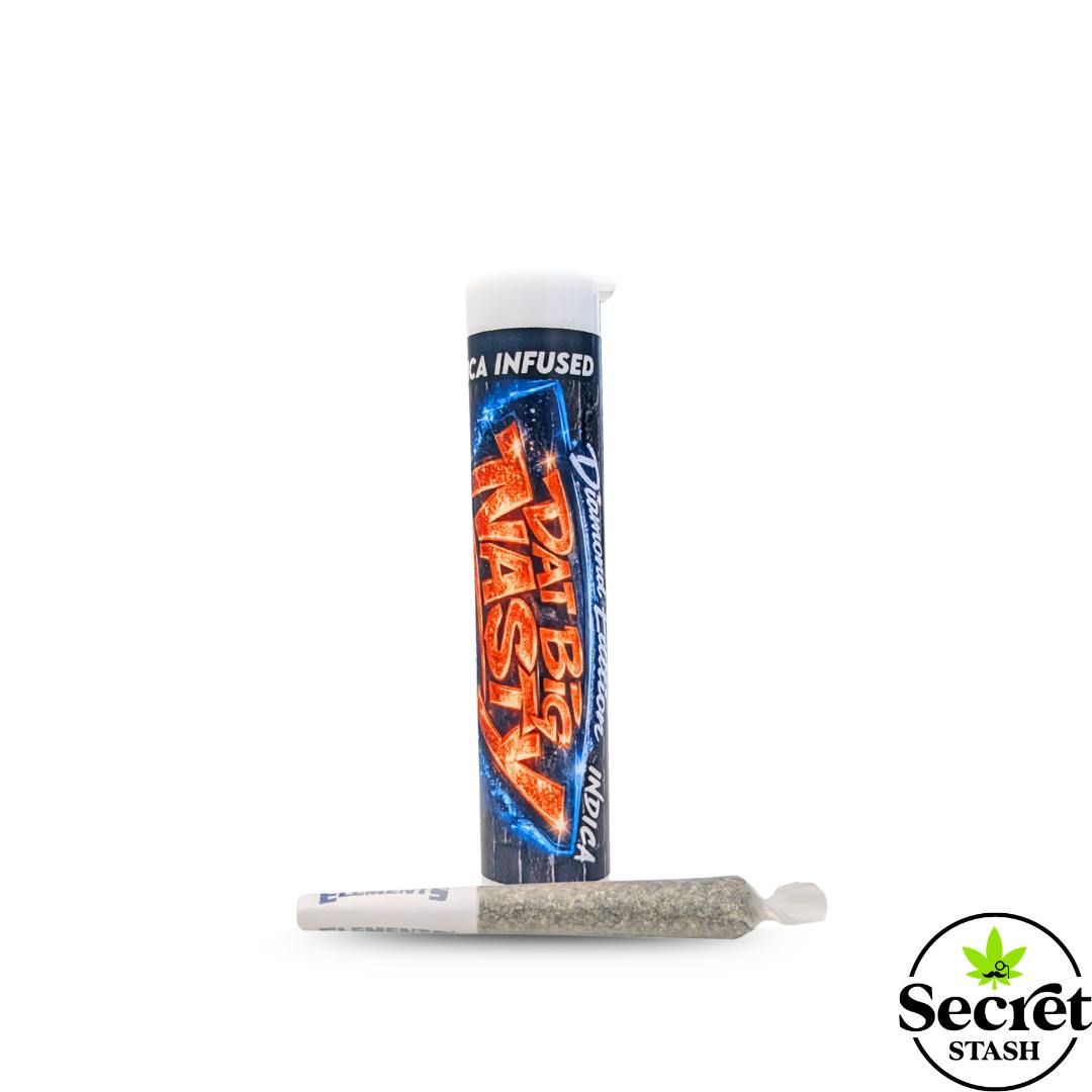 Secret Stash - Full Bud Pre Roll | Diamond Infused | Dat Big Nasty | Half Gram - 1