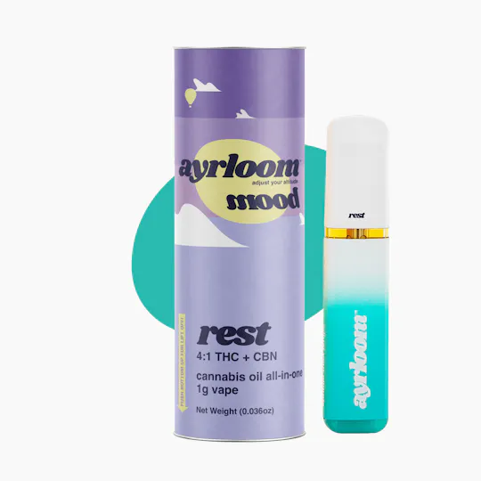 ayrloom - Rest | Mood 4:1 THC:CBN Disposable | 1g - 1