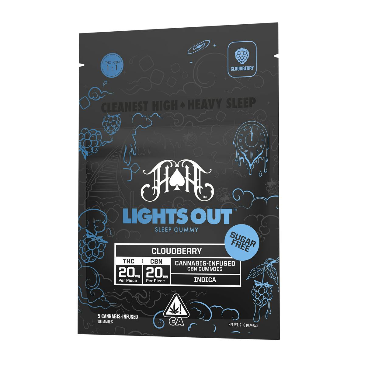 Heavy Hitters - Sugar Free: Cloudberry RCS Gummies 100mg - 1