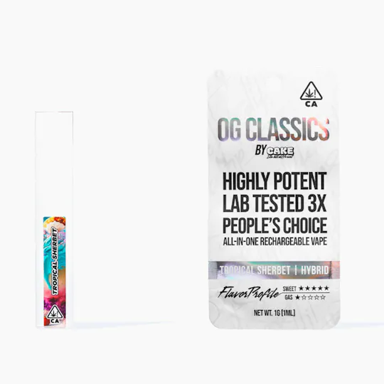CAKE she hits different - Tropical Sherbet | Disposables | 1g - 1