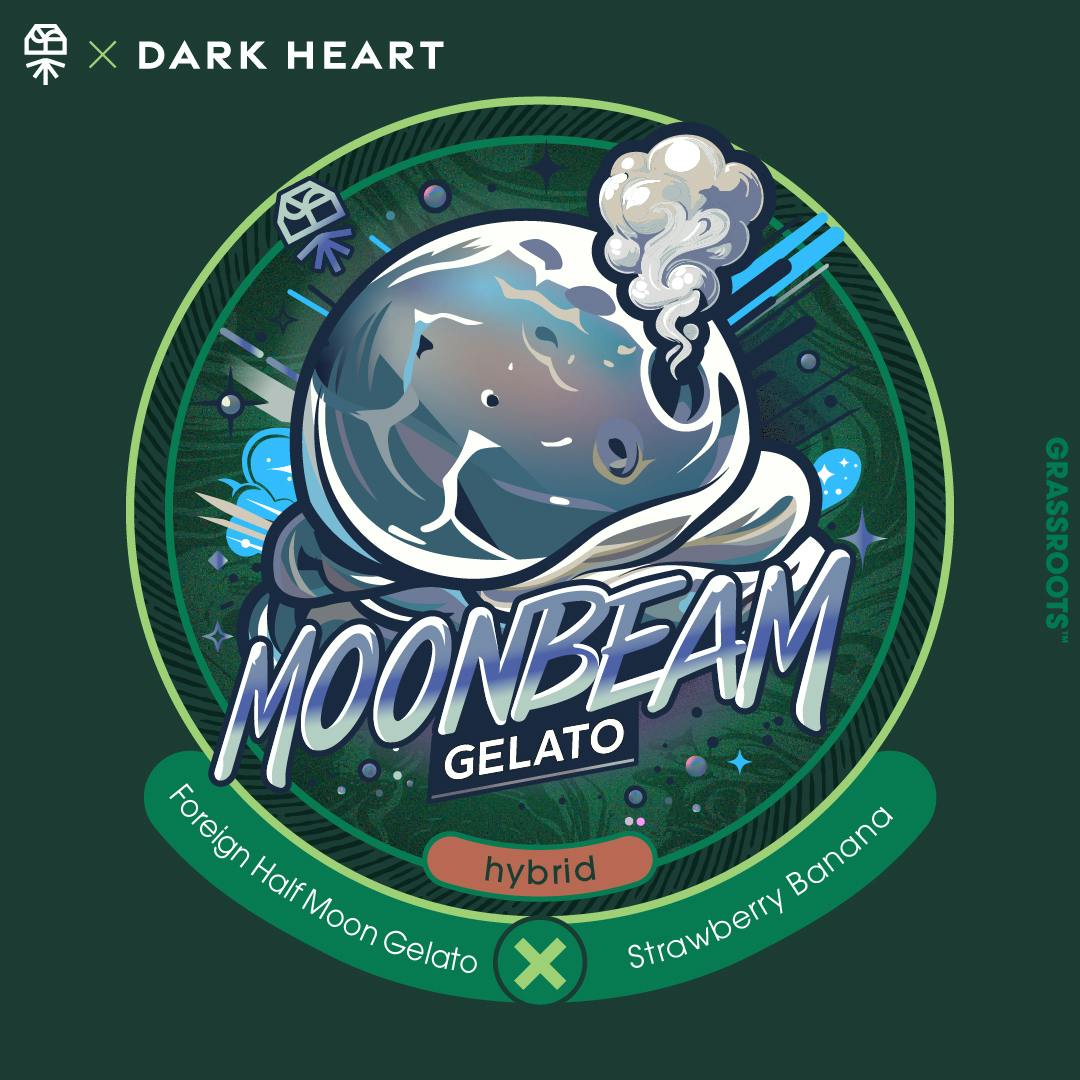 Grassroots - Moonbeam Gelato Small Buds - Dark Heart Collection - 1