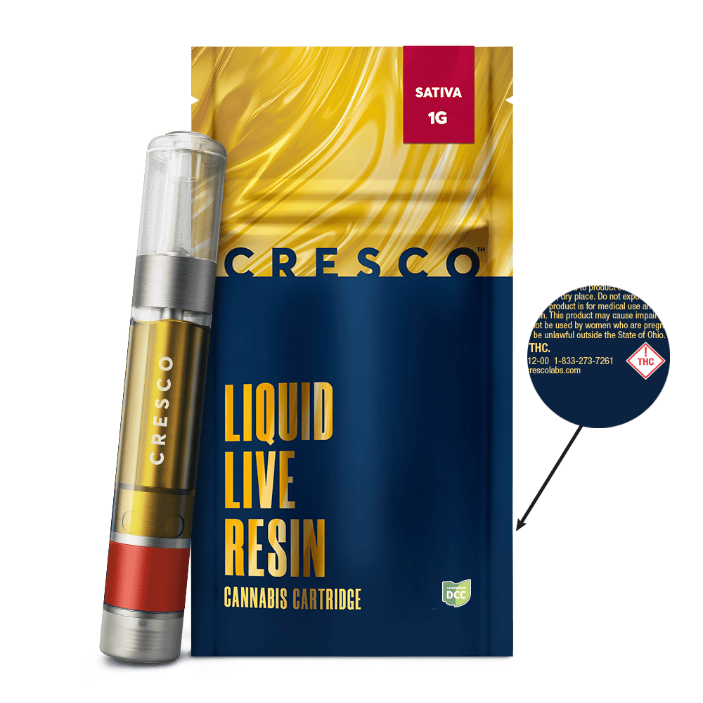 Cresco - Sativa | Live Resin Cartridge | 0.84g - 1