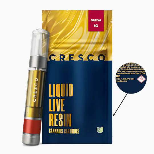 Cresco - Sativa | Live Resin Cartridge | 0.84g - 1