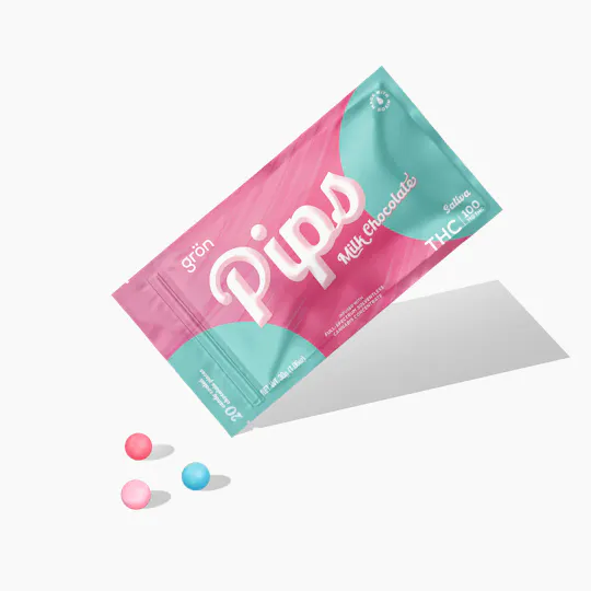 Grön Edibles - Milk Chocolate Pips | Sativa | 100mg | 20ct - 1