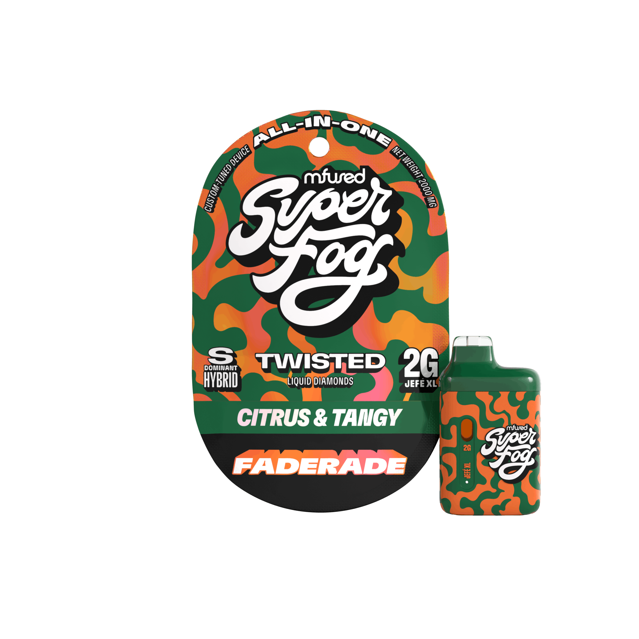 Super Fog by MFused - Faderade | TWISTED Liquid Diamonds Jefé Disposable | 2g - 1