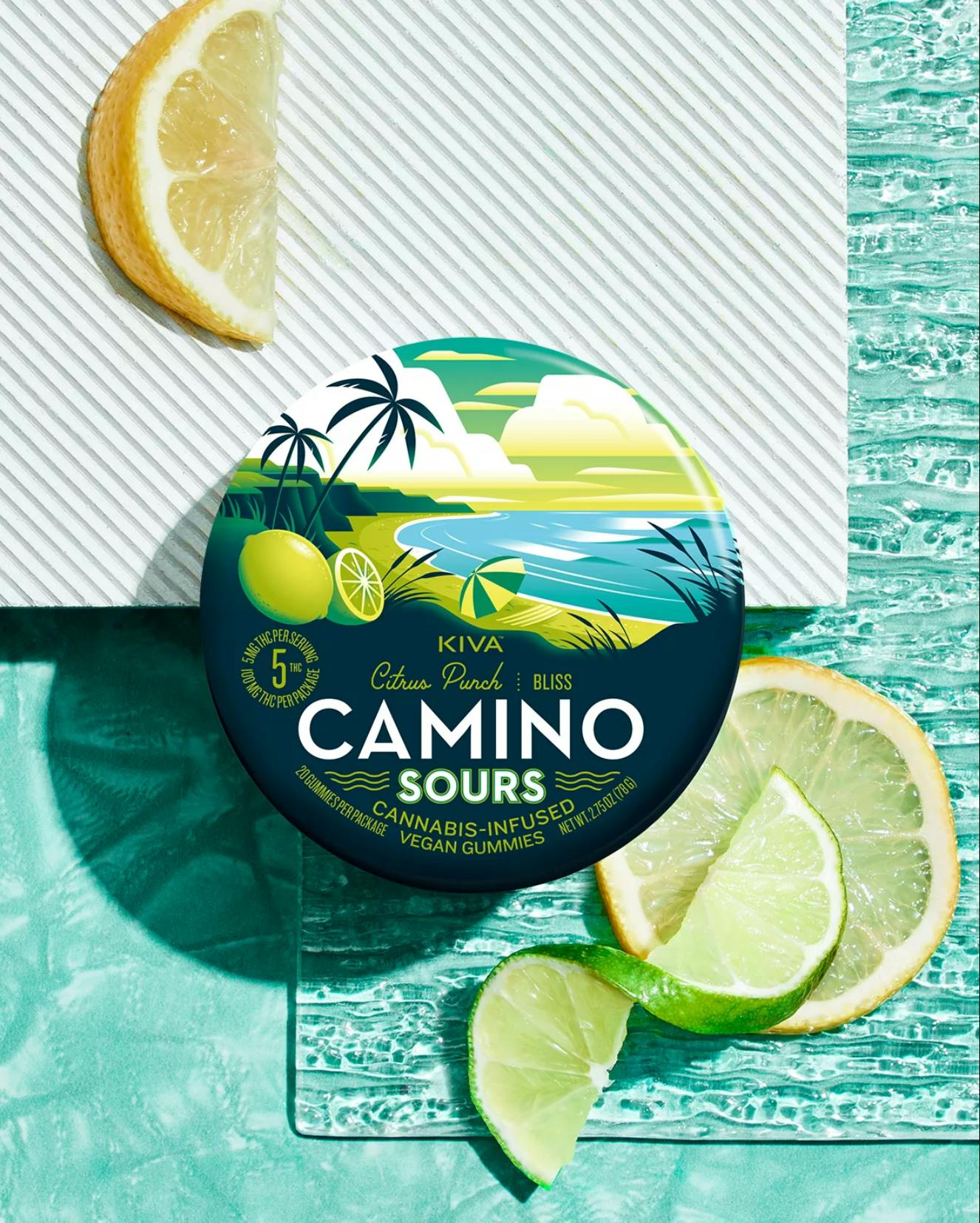 Camino - Bliss | Citrus Punch Sours Gummies | 100mg | 20ct | 5mg/ea - 1