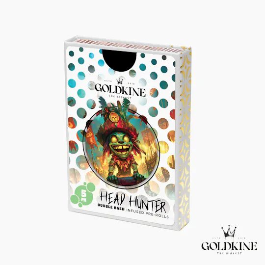 Goldkine - Goldkine Bubble Hash Infused Pre Roll 5 Pack | Head Hunter - 1