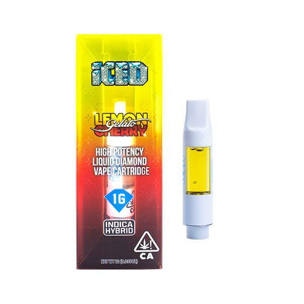 ICED - Lemon Cherry Gelato Vape Cartridge - 1g - - 1